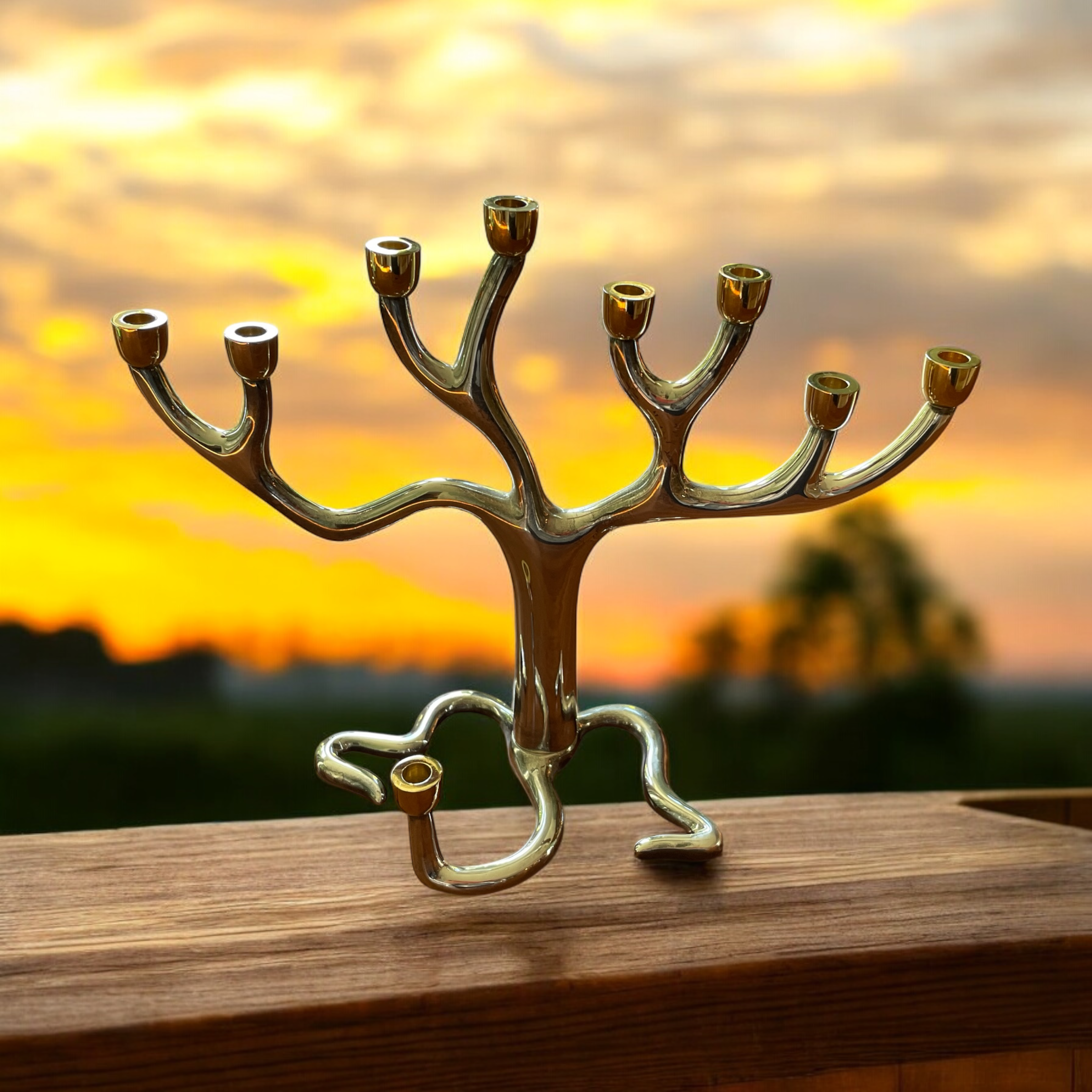 Lot 113 - Hanukkiah by Sandra Kravitz for the Rosenthal Judaica Collection.