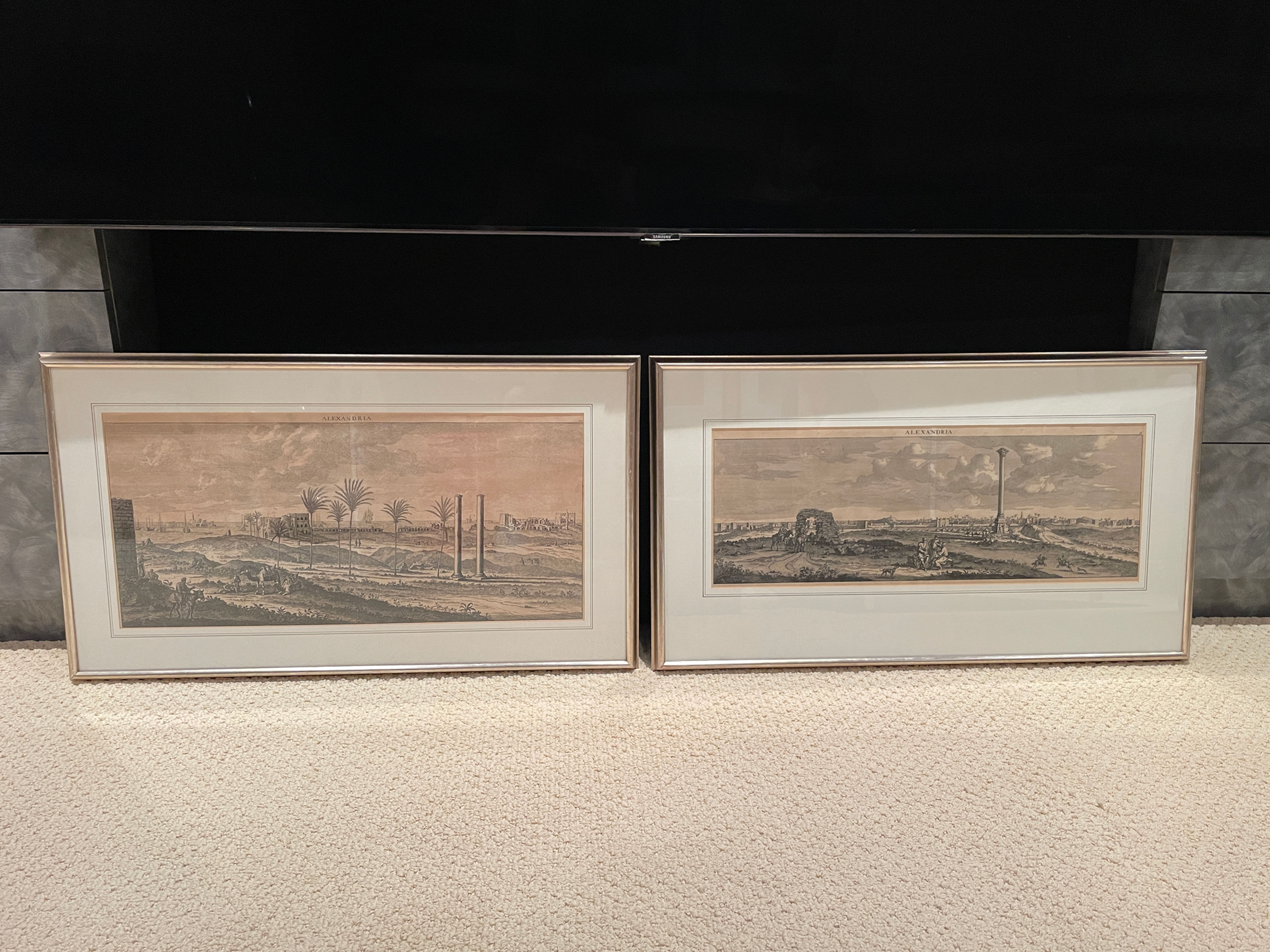 Lot 33 - Framed Antique Prints of Alexandria, Egypt (Retail $2,200)
