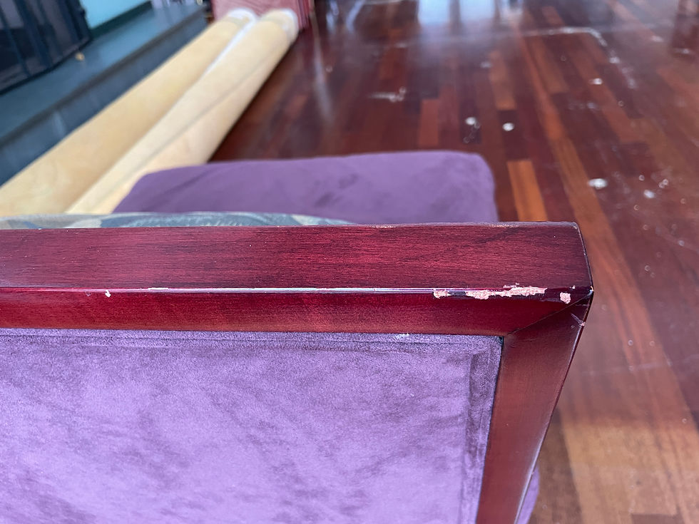 Thumbnail: Lot 79 - Pair of Purple Velvet Chairs