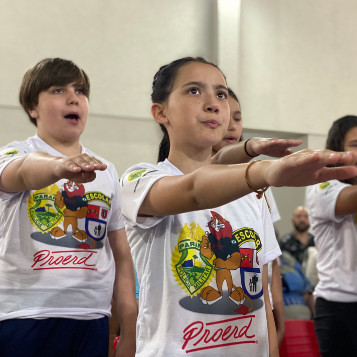 Formatura do Proerd na Escola Aldeia Betânia