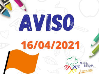 Comunicado aos pais - Ensino Fundamental - 16/04/2021