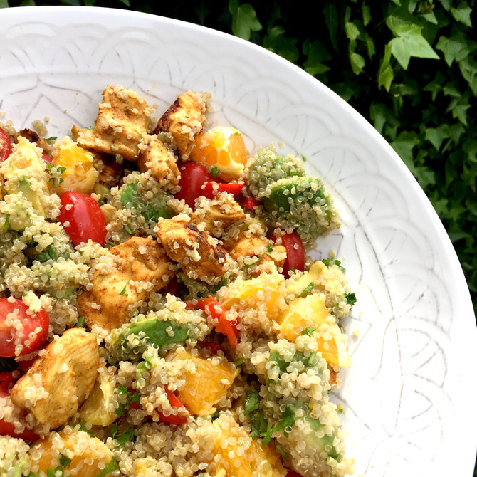 Chicken Avocado Quinoa Salad Recipe