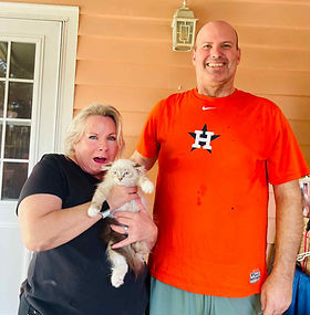 Antoine & Janet Schellinger of Belaire, TX came 7/12/25 for our LYNX male Ragdoll& named him HUNTER.