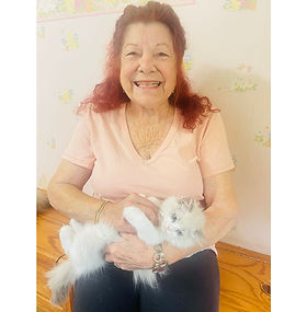 Eudolie & Cliff Word of Lafayette, Louisiana came 7/24/2025 & got our Blue Bicolor Ragamuffin female she named LIZZIE.