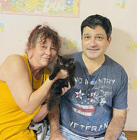 Jason & Stephanie Hernandez of Gulfport Mississippi came 7/25/25 to get our Black Ragamuffin female from Wooly & Heaven.