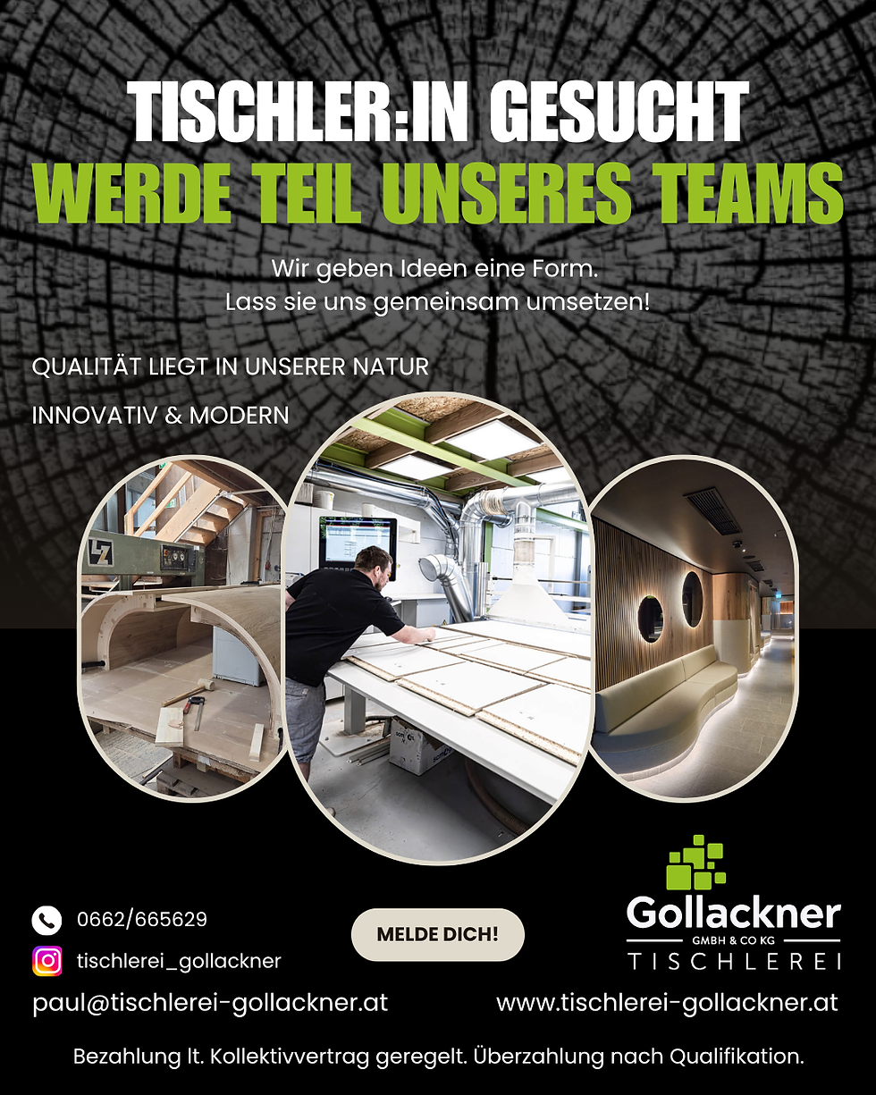 TISCHLER:IN GESUCHT