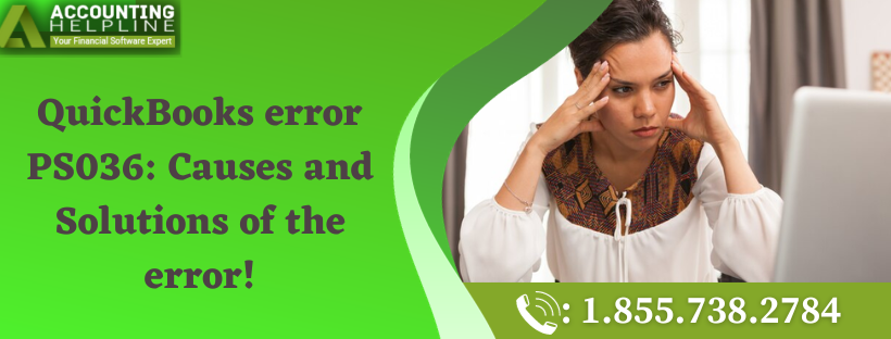 QuickBooks error PS036