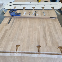 hole cut out in kitchen top ijb carpentry local kent carpenter