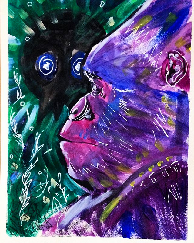 Pintura. Lucas Palomino. Gorilla