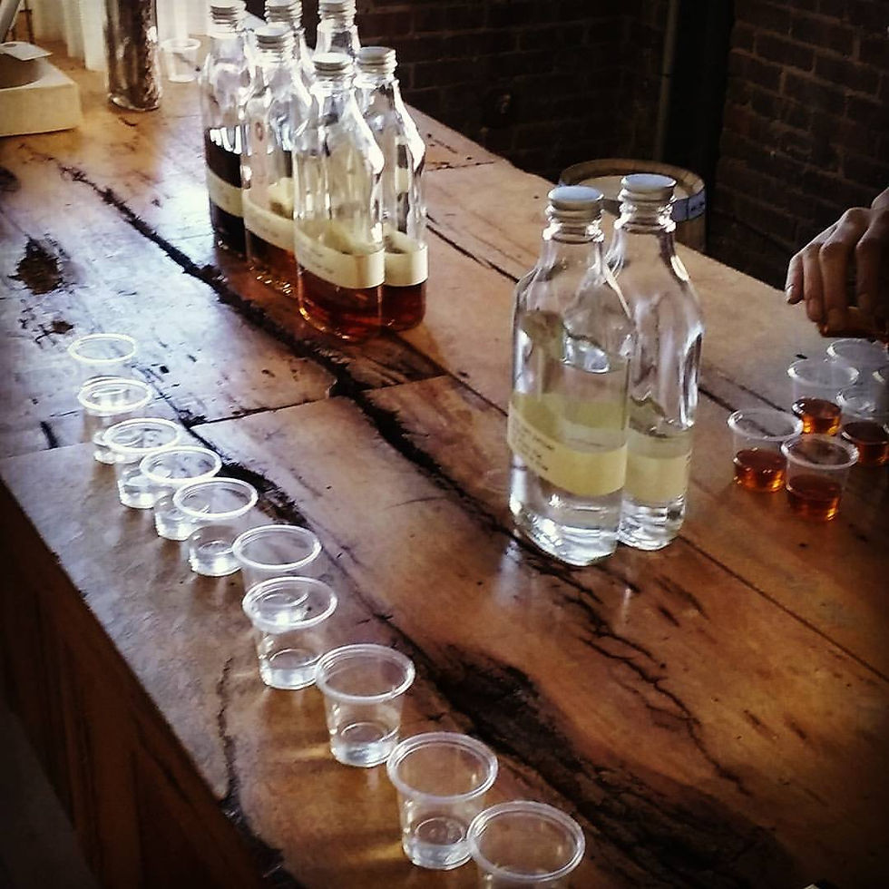 inside the tasting room.