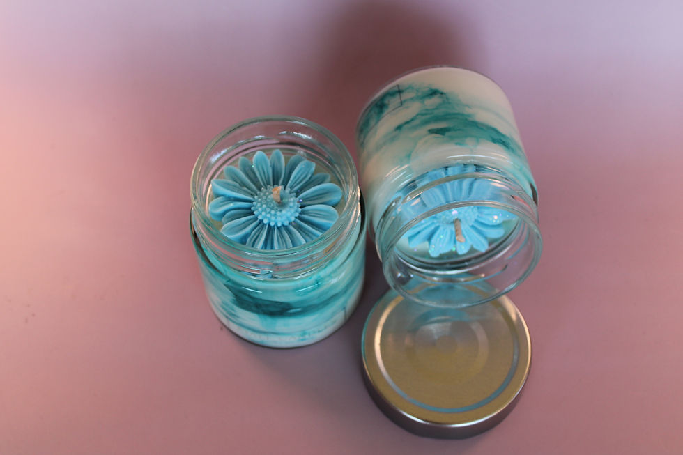 Thumbnail: Marbled Daisyflower (blauw)
