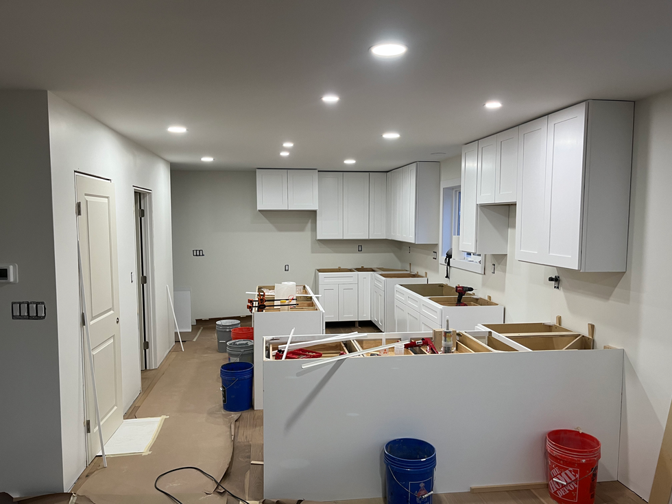 New kitchen installation. 