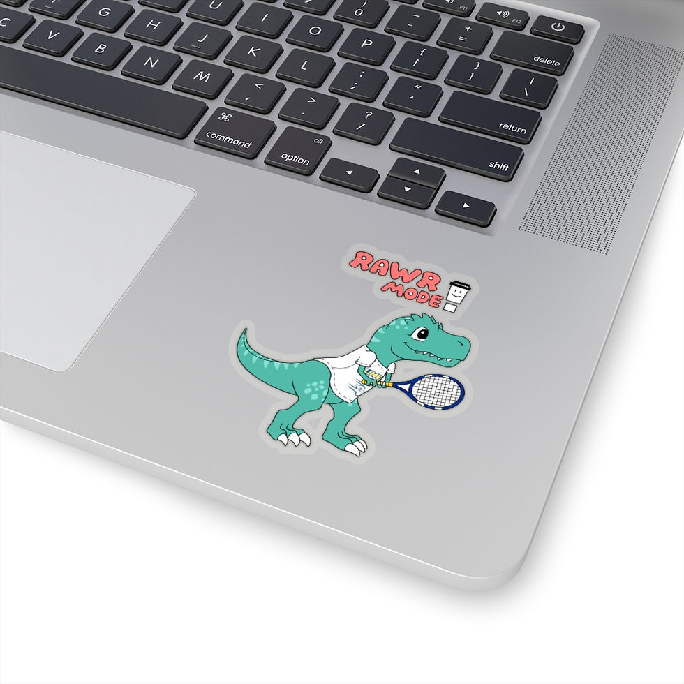 Thumbnail: Limestone University Tennis Rexy Sticker