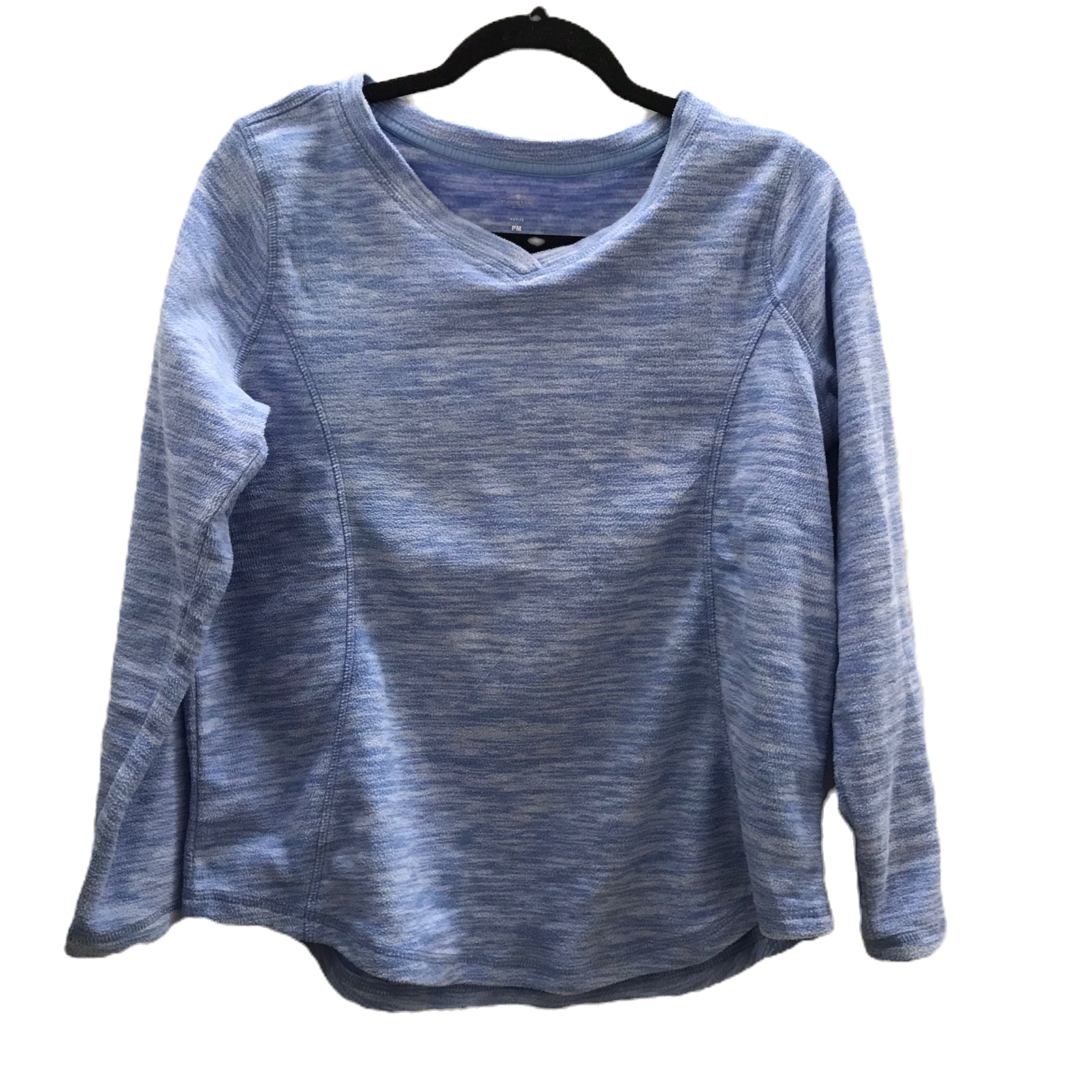Sudadera azul jaspeada