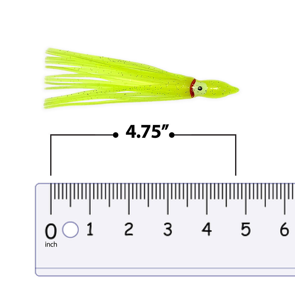 Thumbnail: Hoochie Skirts Squid Yellow  4.75 inch