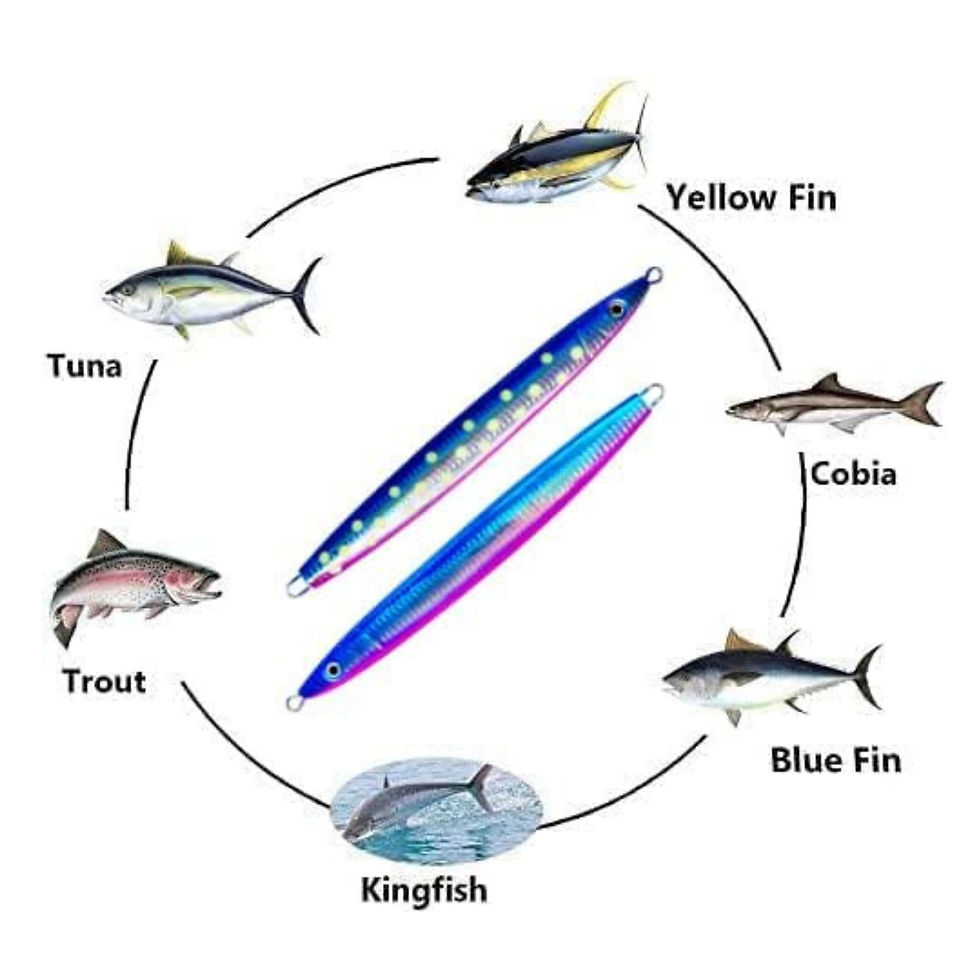 Thumbnail: Sniper Knife Jig KB, Pink Blue w/Zebra Glow,400g, 3 Pieces