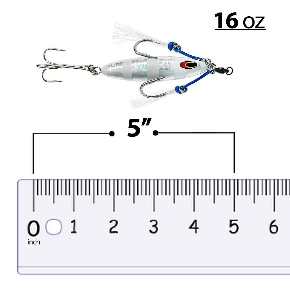 Thumbnail: Eddie Bomb BFT Jigs Bluefin Tuna Silver Zebra Glow Rigged,16/20ozUnrigged 2-Pack