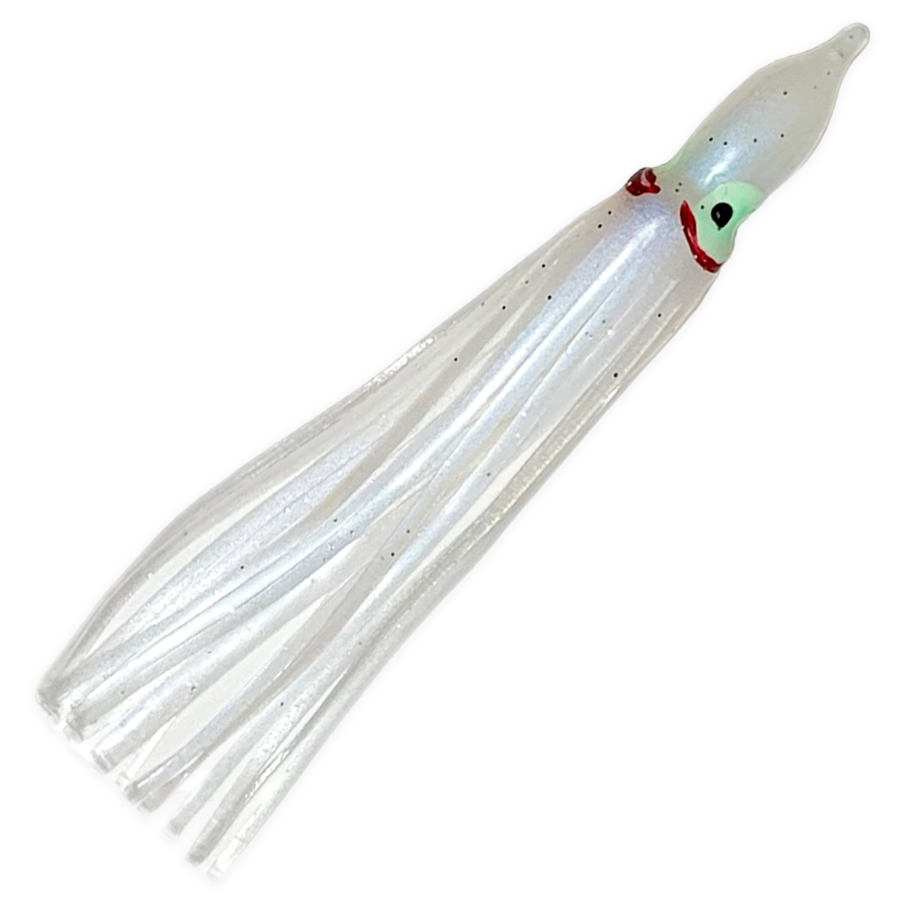 Hoochie Skirts Squid Hazal White 3.5 inch