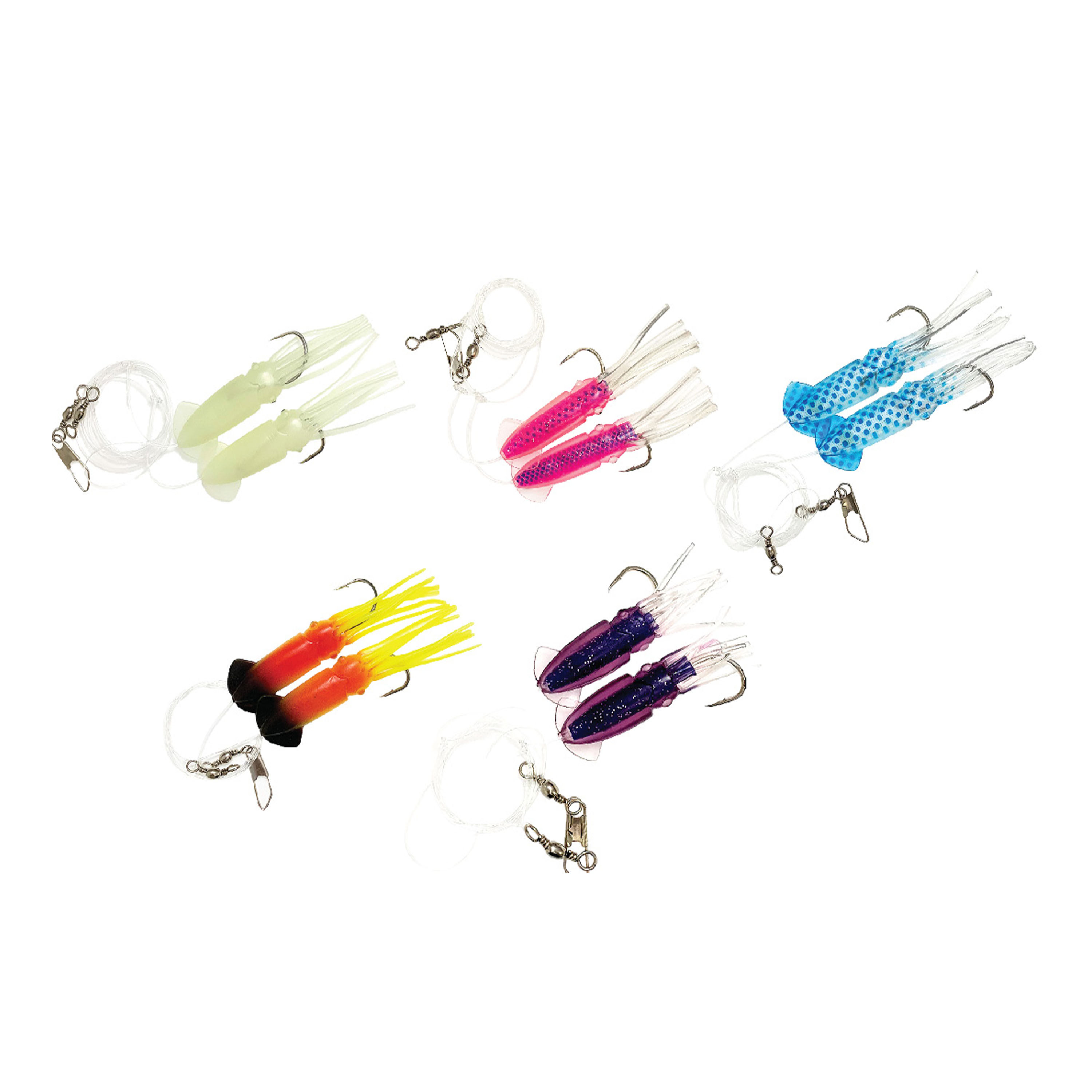 Rock Cod Squid Rigs 5 Colors