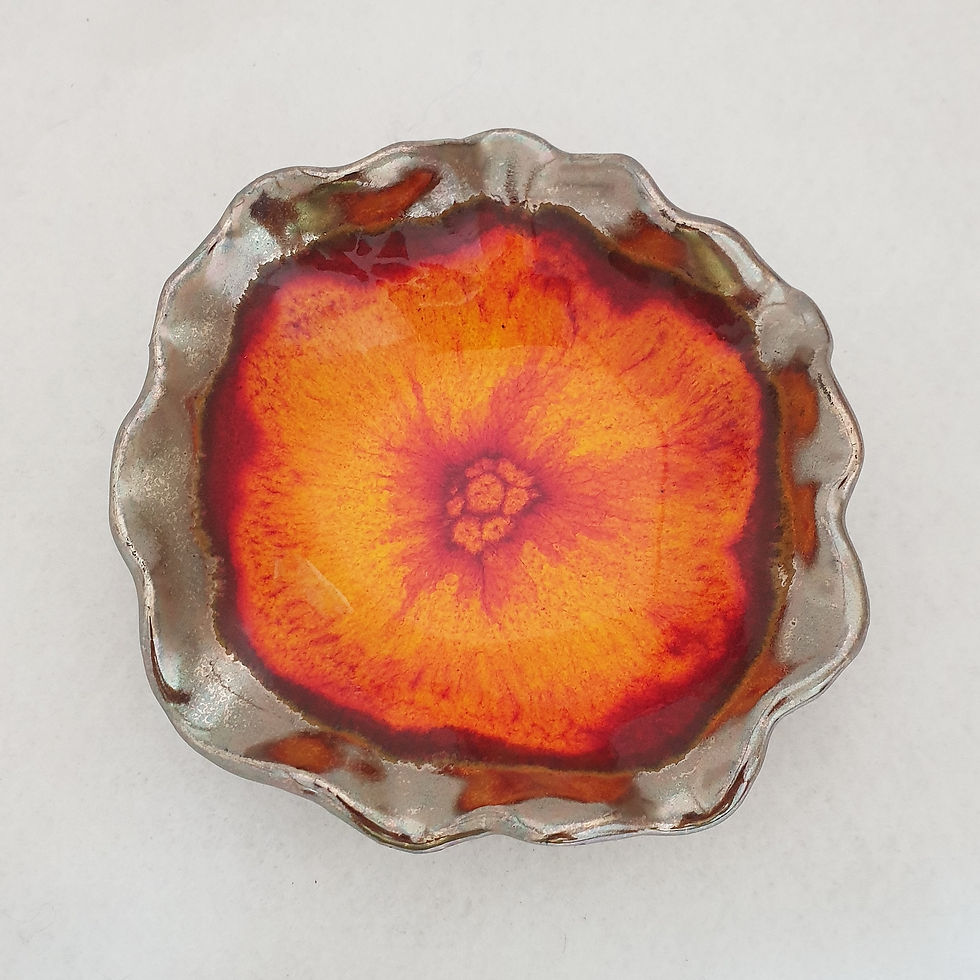 A lovely curly bowl of hibiscus