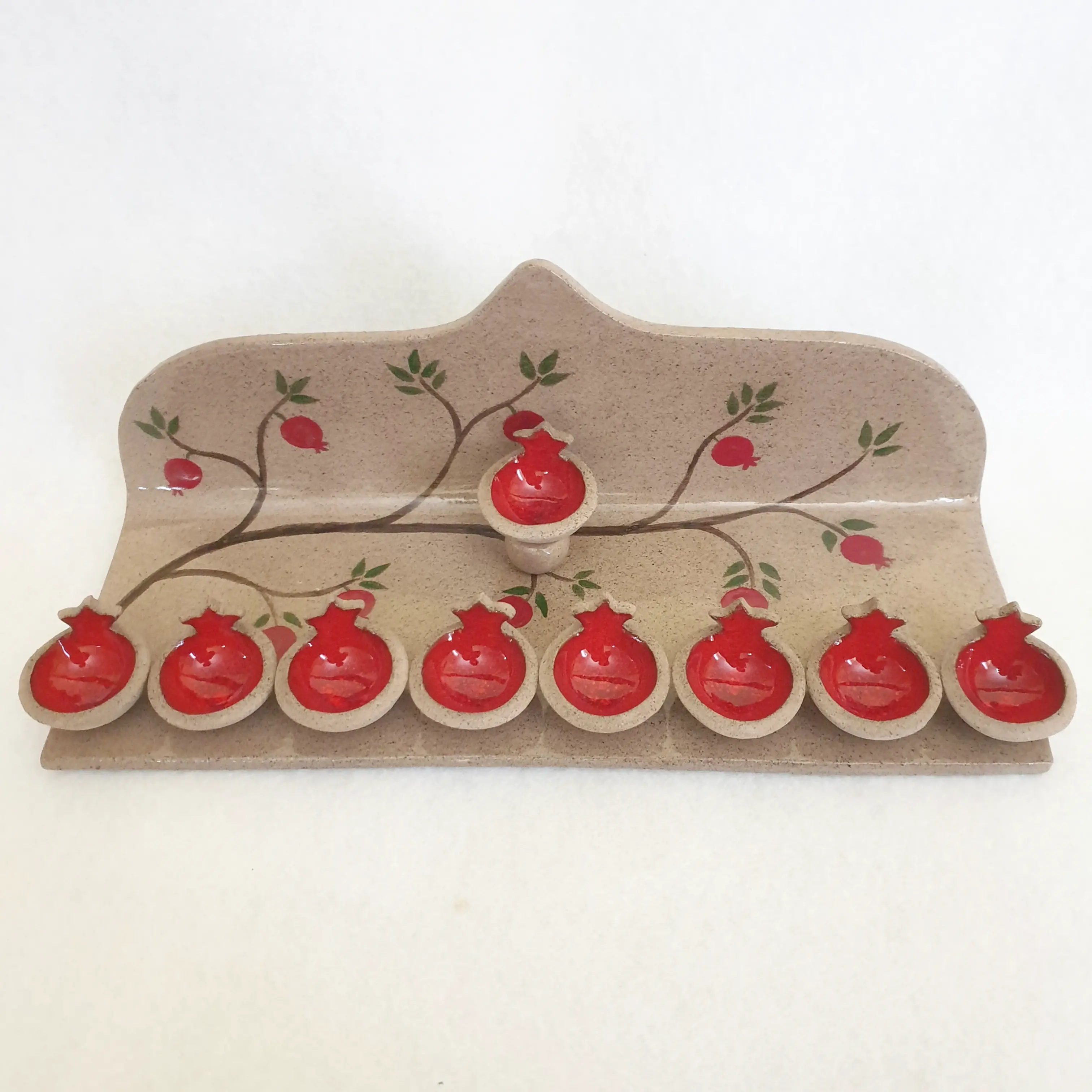 Pomegranate menorah