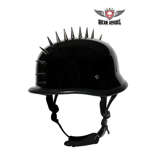 German Gloss Novelty Helmet With Spikes Brickhouse Motorcycl