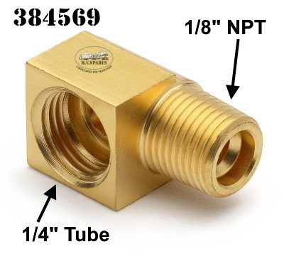 384569 ELBOW 90 DEGREE - OIL LINE, ENGINE BLOCK & OIL FILTER | Pukka ...