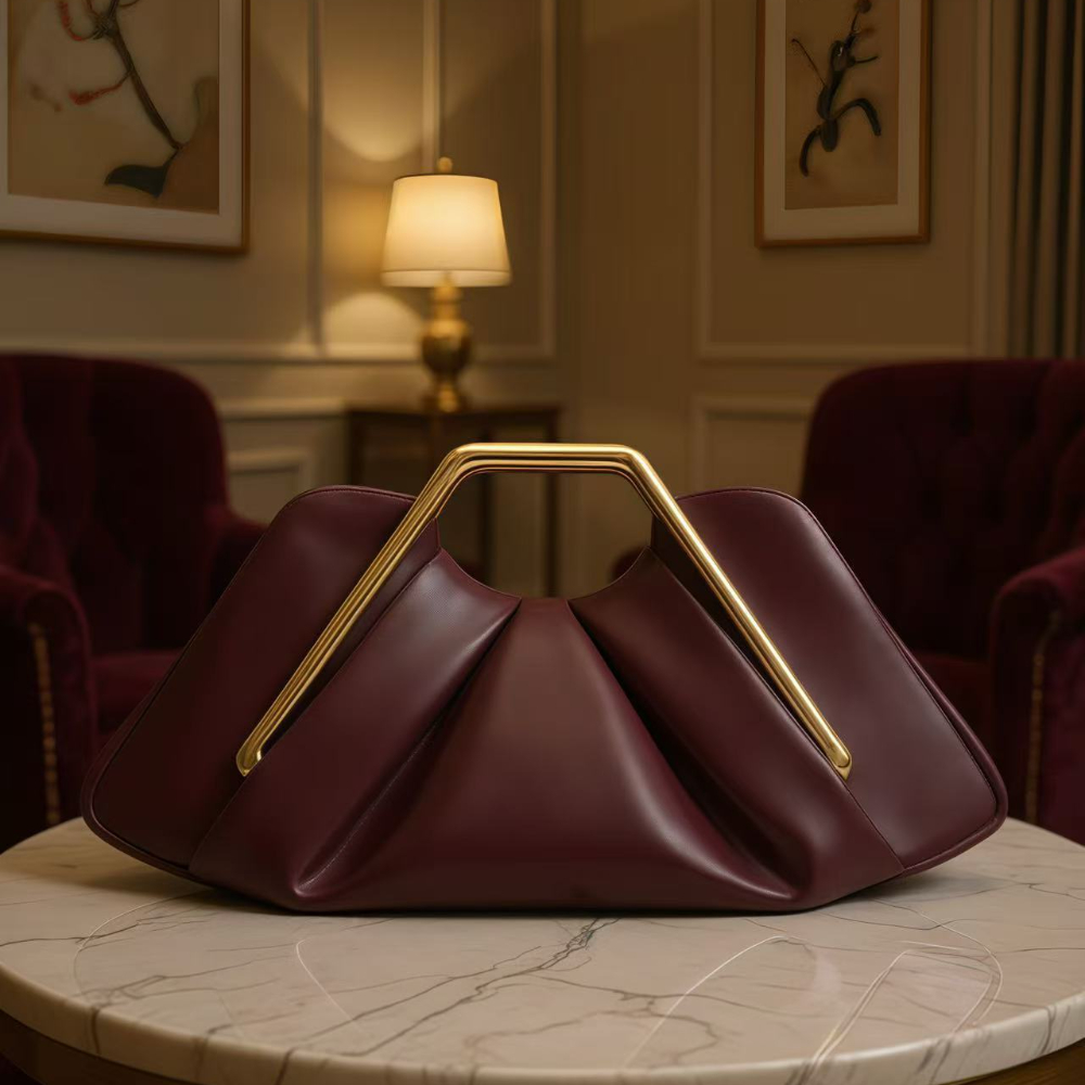 New Soft Leather Bag for Women Niche Cloud Bag Evening Pleated Bag High-end Hand