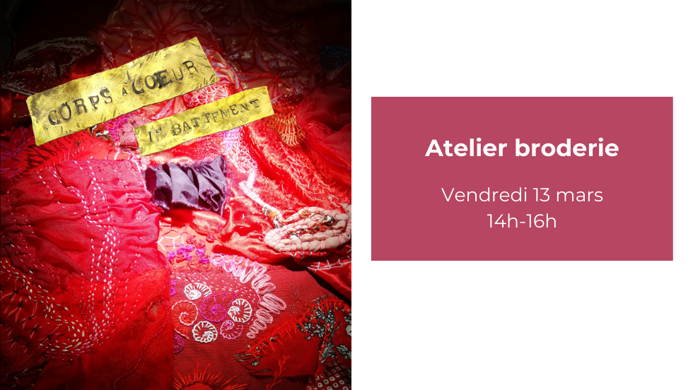 "Une robe rouge pour Victoire" : atelier broderie pour adulte