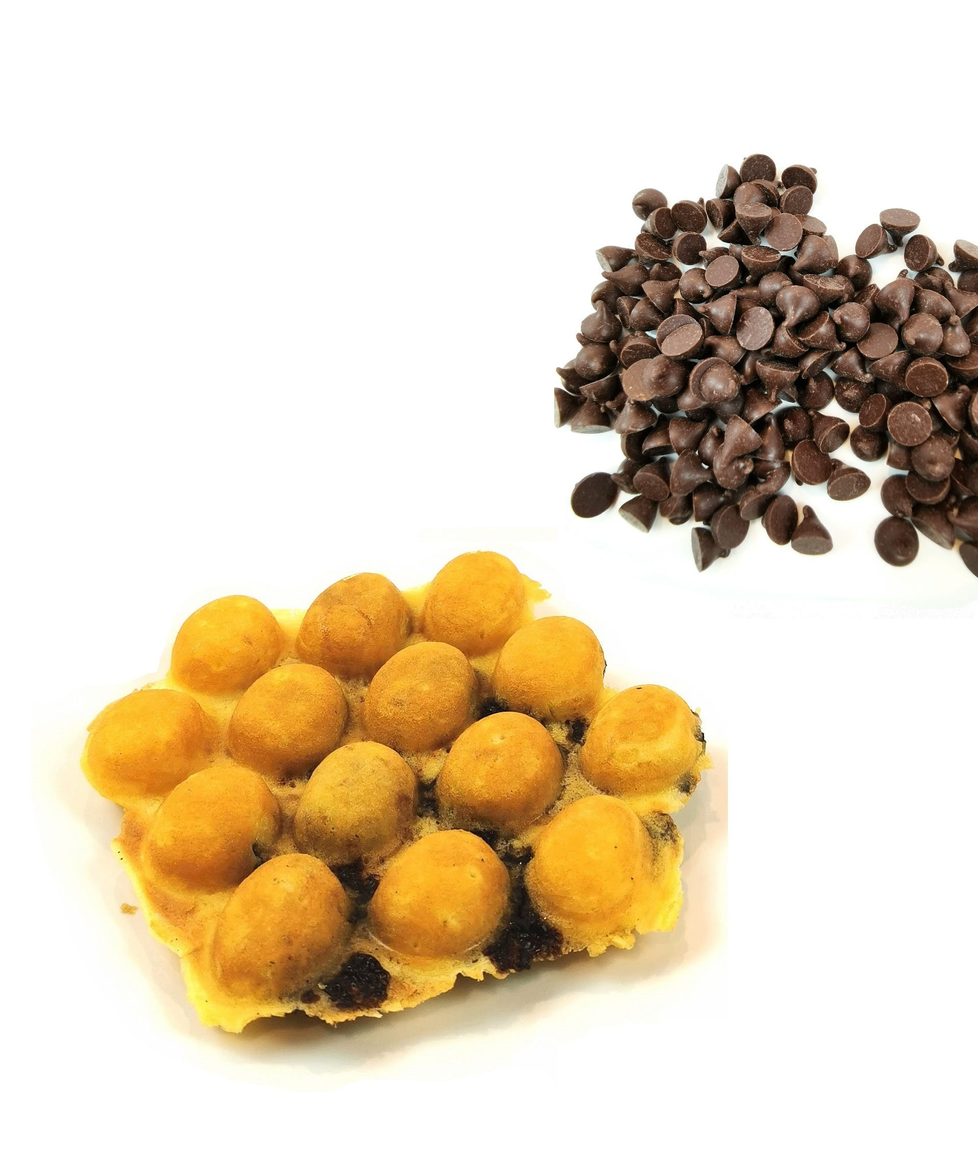 Chocolate Chip Hong Kong Egg Waffle - 2 Pc Pack