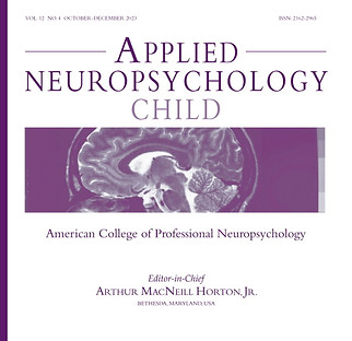 Revue scientifique Applied Neuropsychology Child (Ã titre d'exemple)