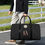 Thumbnail: Noir Voyager BB Leather Weekender Travel Bag