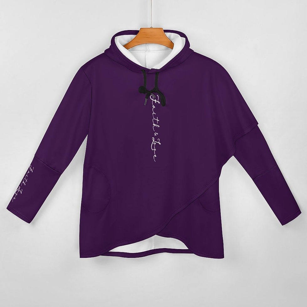 Thumbnail: Faith & Love Women's Hoodie  Mid-length Slim Fit Hoodie