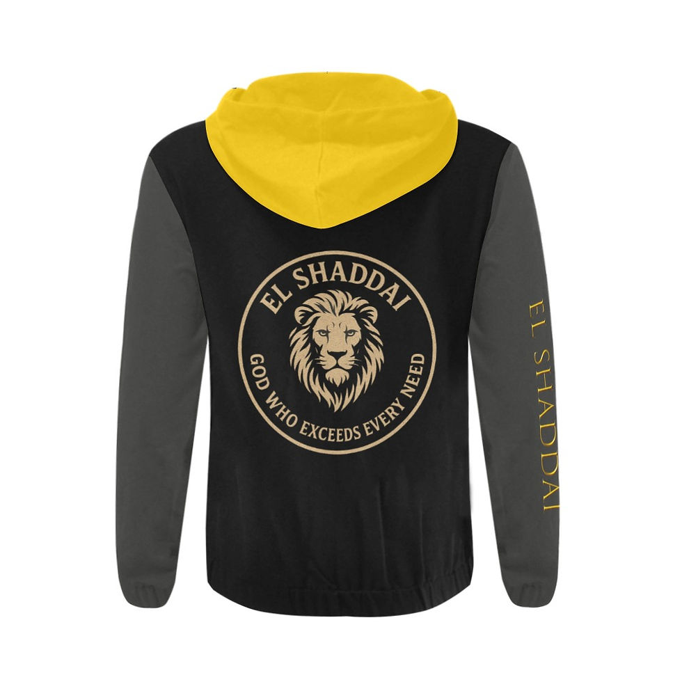 Thumbnail: EL SHADDAI Black & Yellow Hoodie