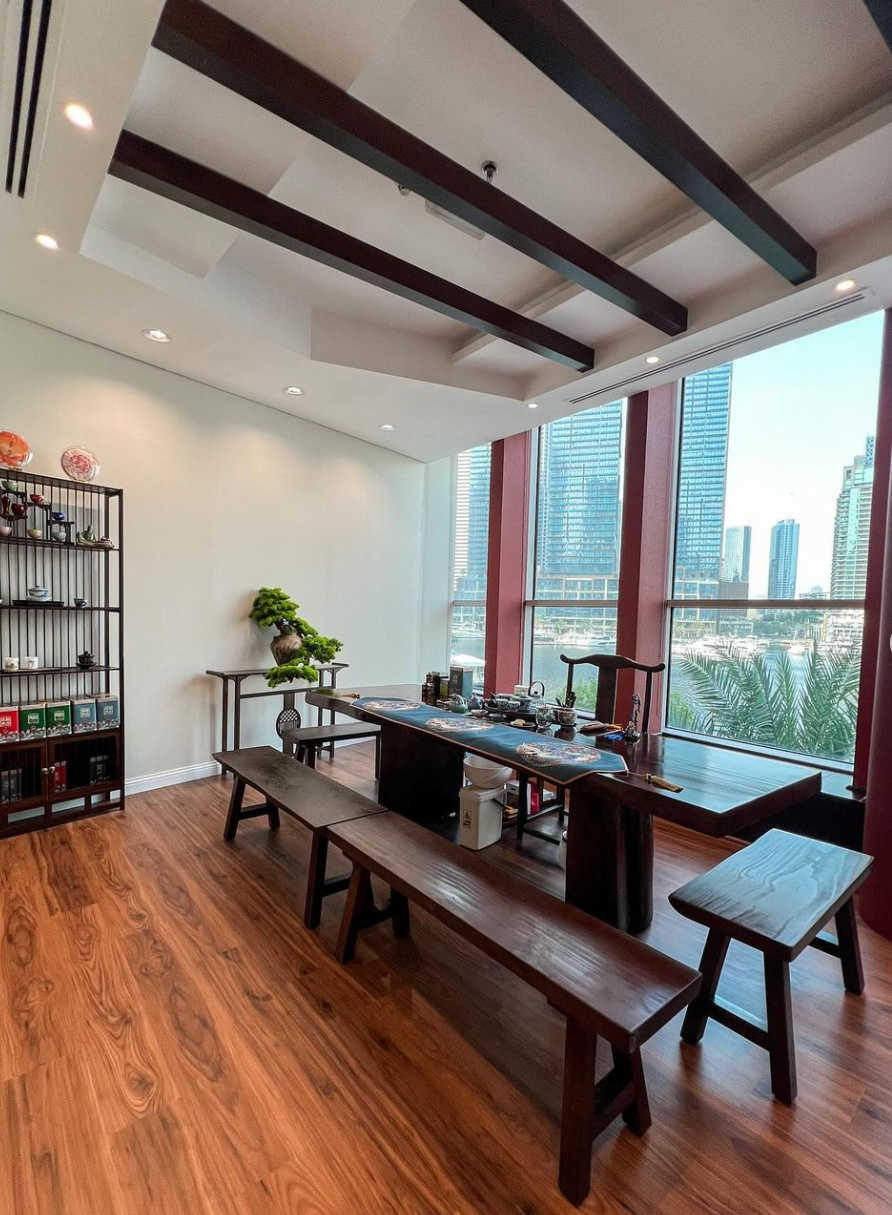 Dubai tea room ceremony marina chinese