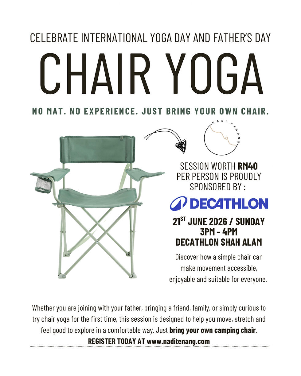 CHAIR YOGA AT DECATHLON SHAH ALAM