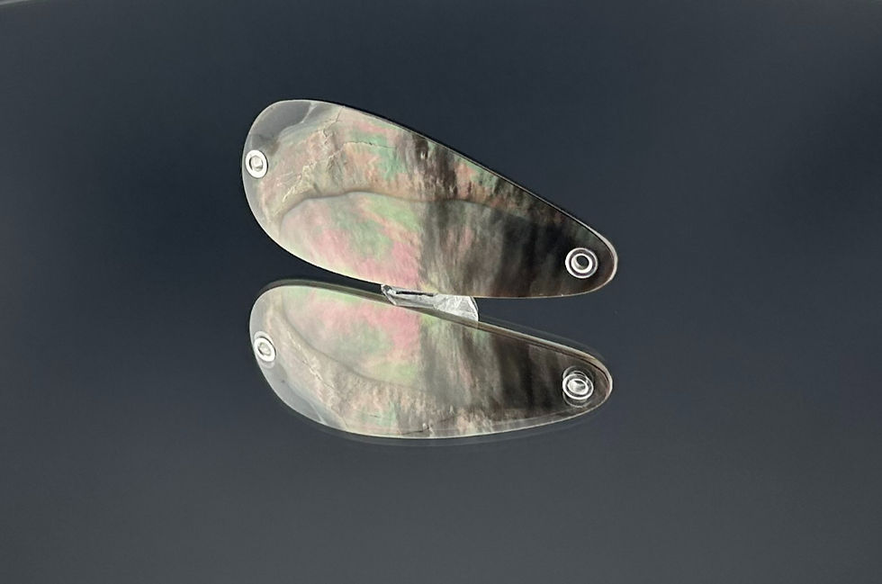 Onyx - 66mm - Perlmutt-Tropfen