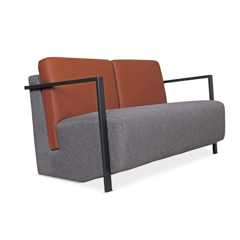 Londy Üçlü Ofis Kanepesi Metal Ayaklı