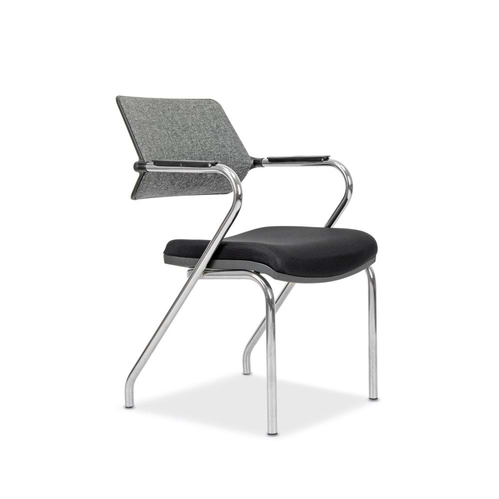 Hira File Şef ve Toplantı Koltuğu Gri Boyalı Metal Ayaklı