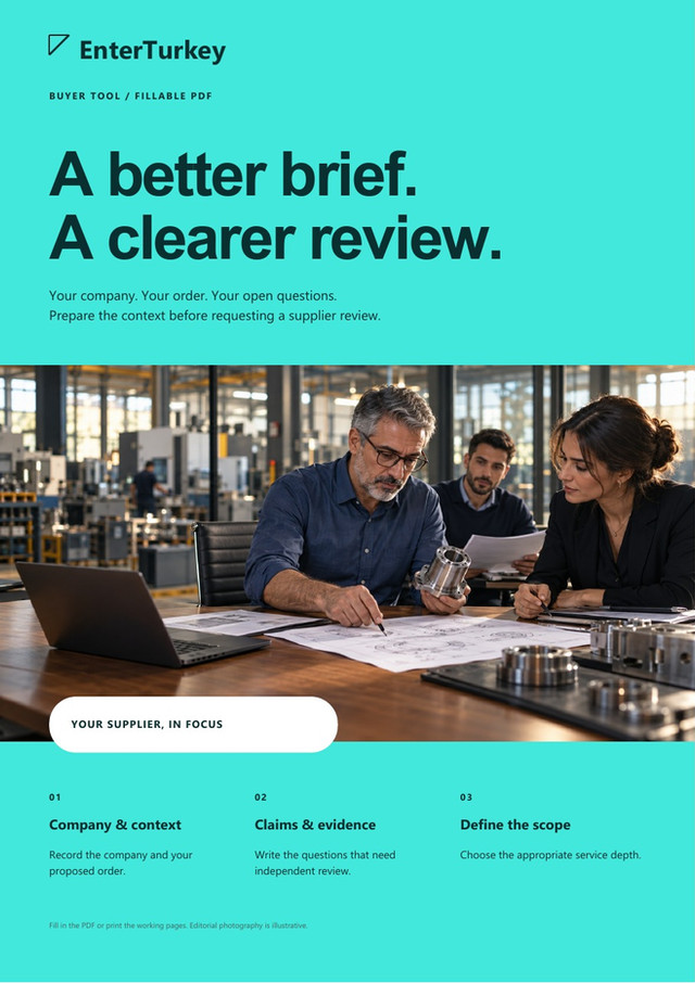 Supplier Briefing Checklist
