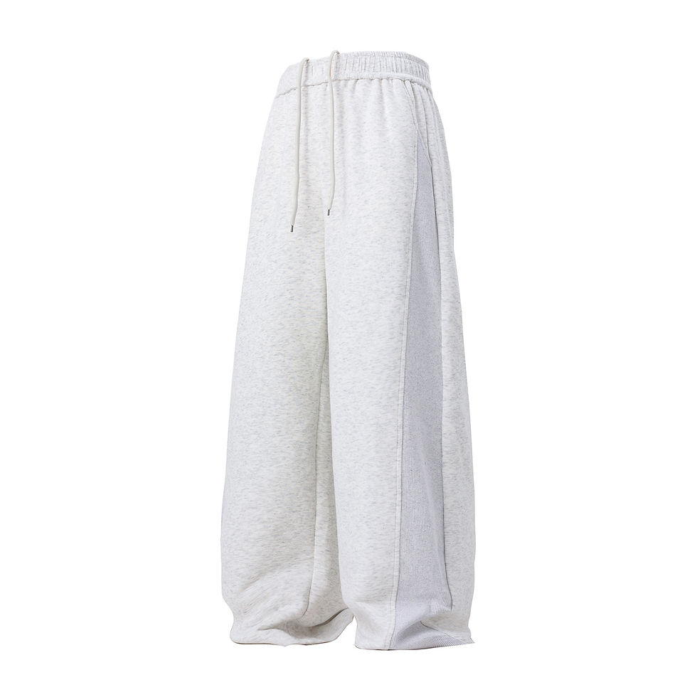 Thumbnail: Mens Side Panel Straight Leg Casual Pants Heavyweight Loose Fit Sweatpants