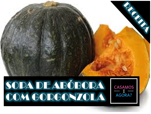 Sopa de abóbora com gorgonzola