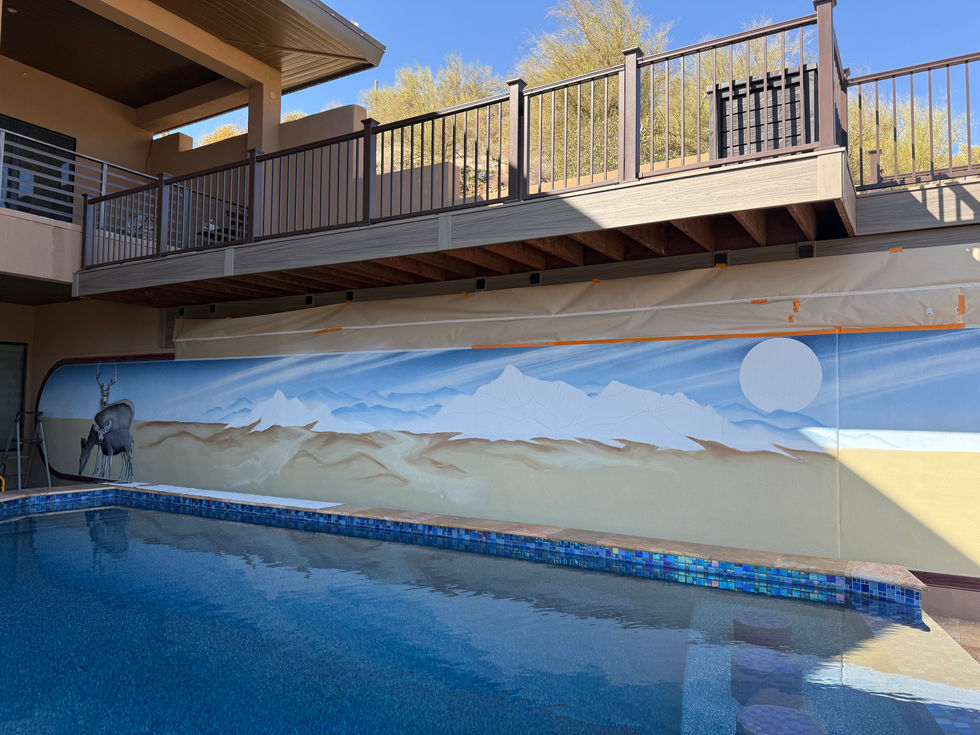 Large Nature Pool Wall Mural 5
