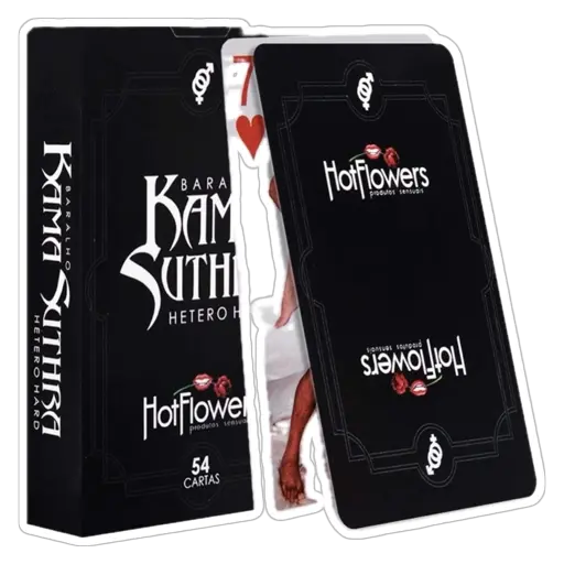 Baralho Kama Sutra Hetero Hard Hot Flowers - Paixão, Aprendizado e Diversão