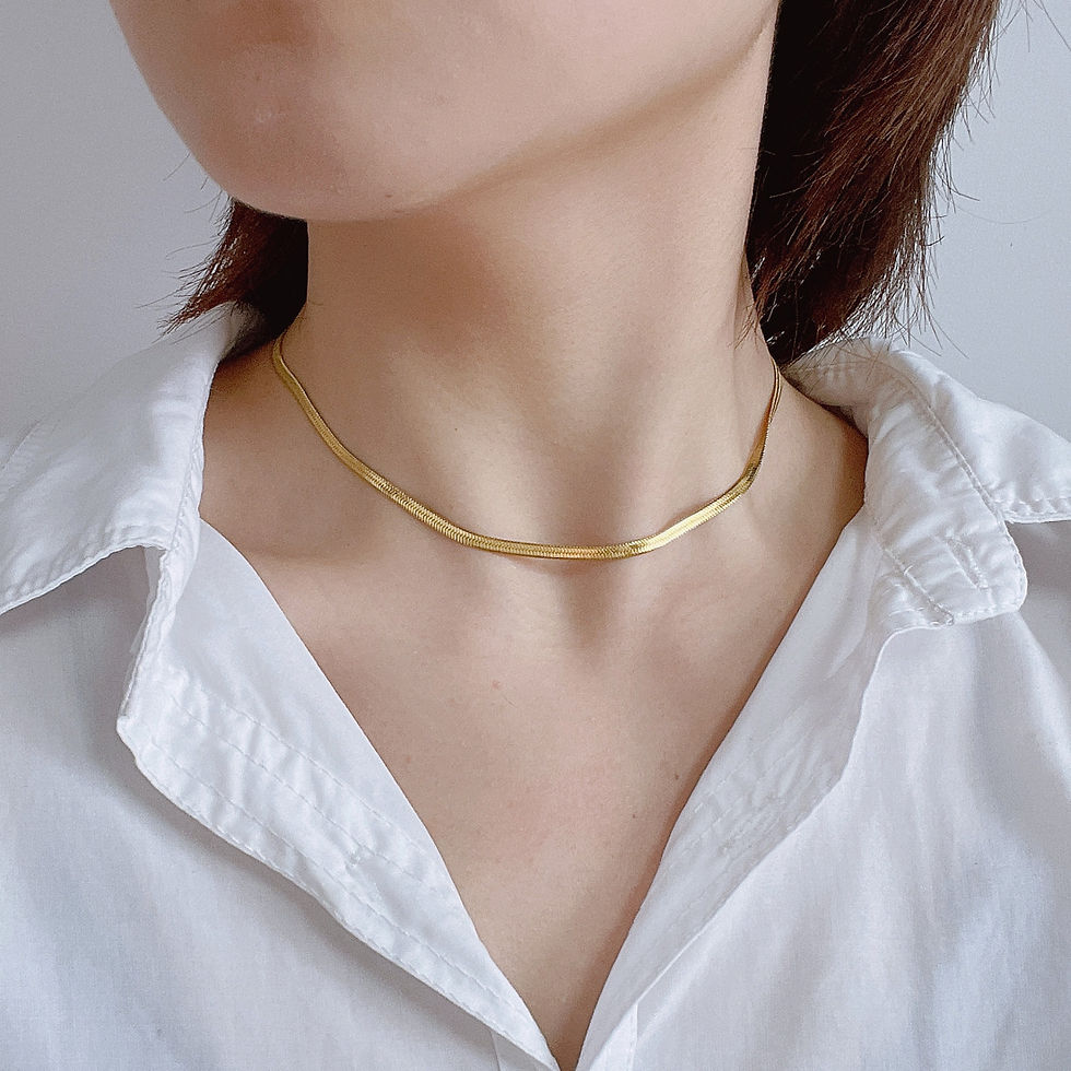 Sleek Snake Chain Necklace – view 1