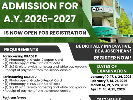 School Admission for A.Y. 2026 - 2027