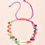 Thumbnail: RAINBOW Beads & CONCH SHELL Charm Anklet