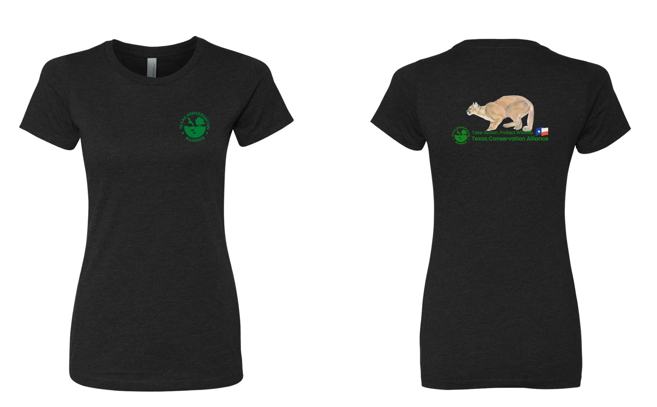 Womens Short Sleeve T-Shirt in Black