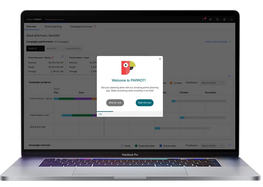 onboarding welcome message