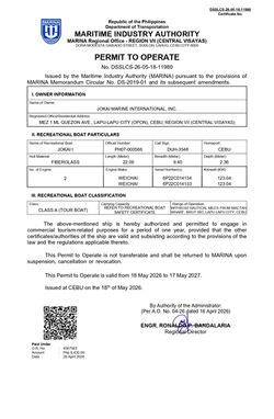 Permit to Operate